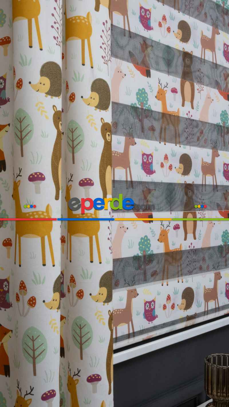 Trend Bebek - Çocuk - Genç Odası Fon Perde Modelleri 20234 (sınırsız En Ölçüsü )-kiremit Rengi-kahve-hardal Sarısı-fıstık Yeşili