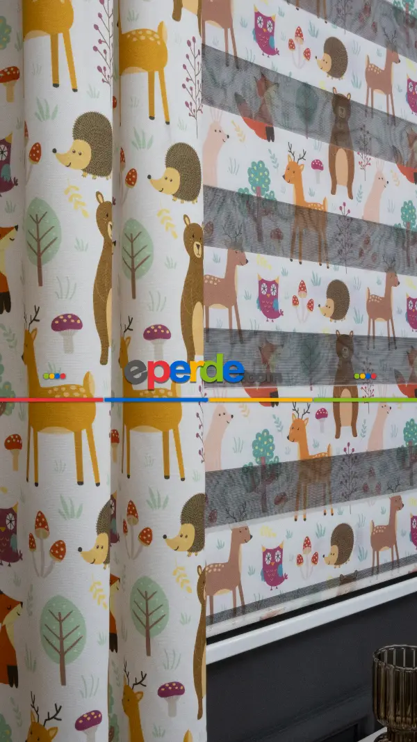 Trend Bebek - Çocuk - Genç Odası Fon Perde Modelleri 20234 (sınırsız En Ölçüsü )-kiremit Rengi-kahve-hardal Sarısı-fıstık Yeşili