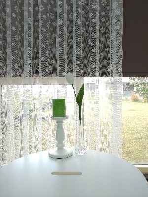 Mutfak 2021 Tül Perde- Ekru