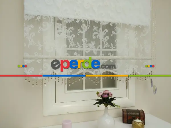 Brillant - Tül Stor Perde - Leke Tutmaz- 1. Kalite - Ekru Renk