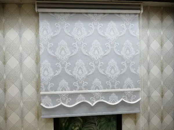 Çifli Sistem Tül Ve Stor Perde Bdz ( 827 )- Beyaz