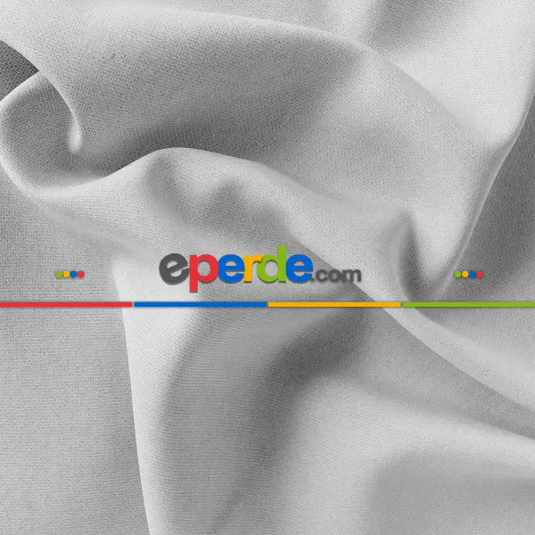 Yatak Odası - Kadife Dokulu Fon Perde Pilesiz Tek Kanat Açık Gri