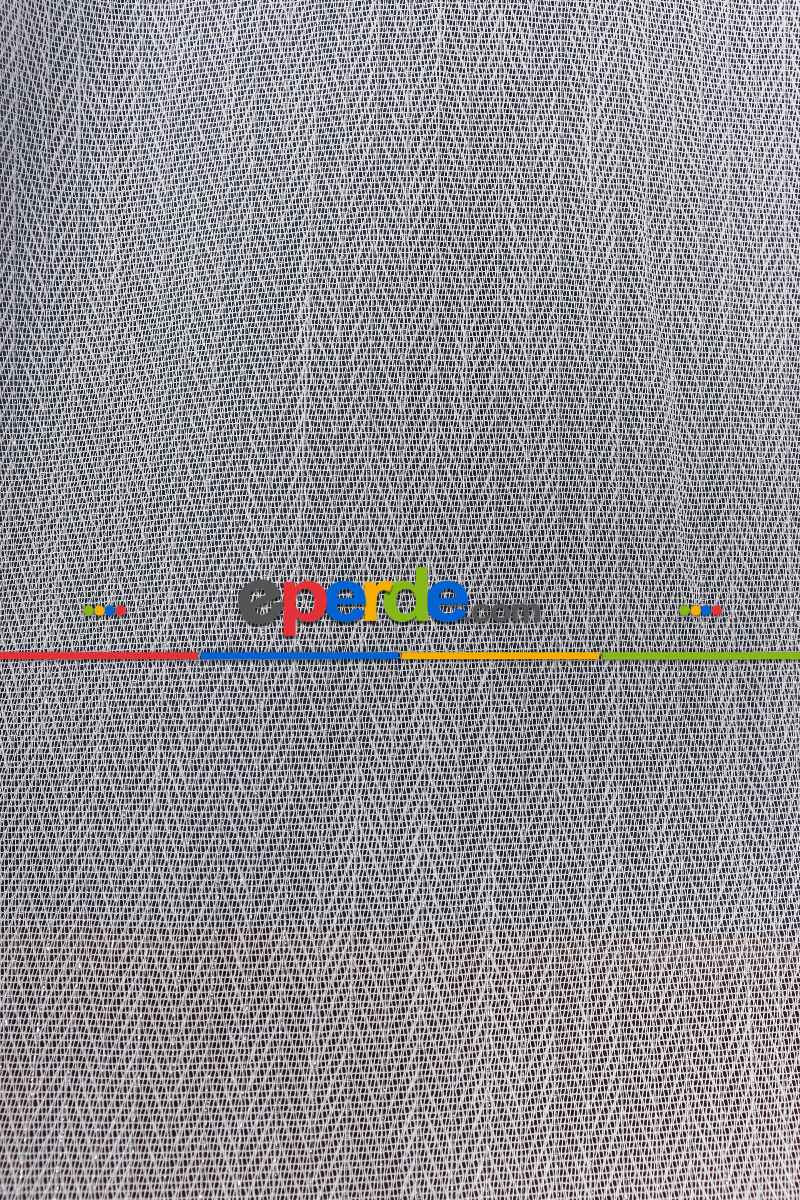 Salon Tül Modelleri - Garvolin Gri Düz Tül Perde