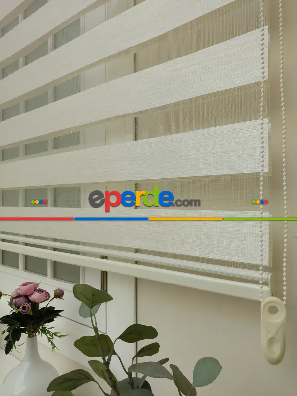 Salon Zebra Perde - Zebra Perde -bambu Zebra (eco Serisi )- Ekru