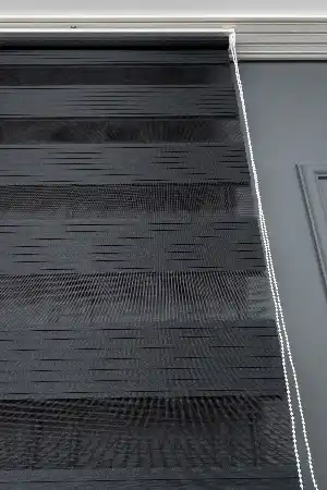 Siyah Zebra Perde, Pileli Plise Model