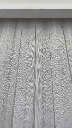 % 50 İndirimli Hazır Ölçü Çizgili Düz Tül - Ütü İstemez