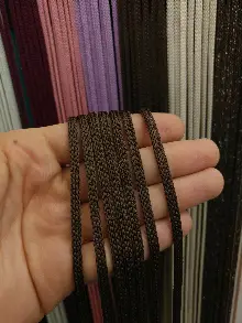 İp Perde - Kahverengi Jumbo Zincir Serisi İp Perde- Kahverengi