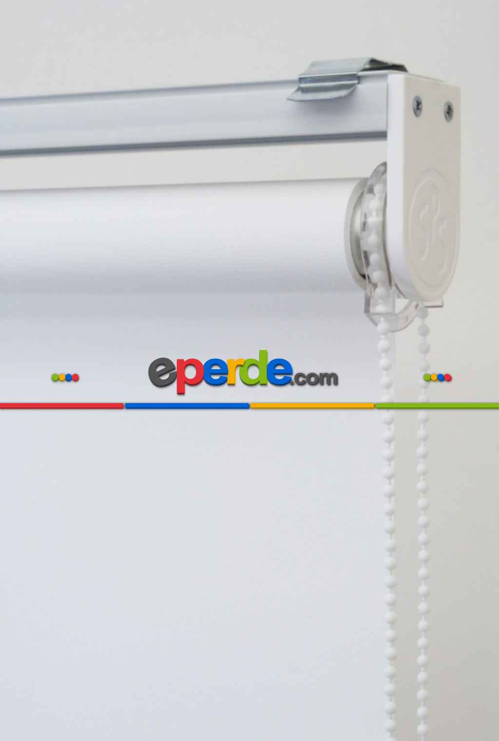 Beyaz Polyester Stor Perde 1. Kalite- Beyaz