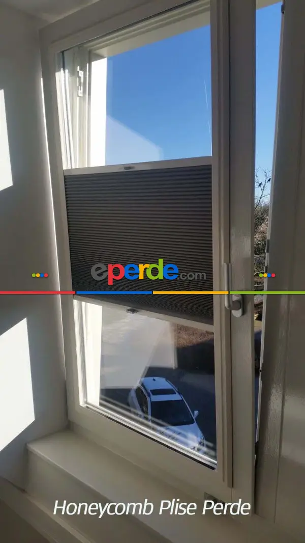 5 Renk Honeycomb Plise Perde, Kolay Montaj Sistemli, Cam Balkon Ve Pimapen İçin