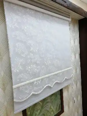 Çifli Sistem Tül Ve Stor Perde Bdz ( 814 )- Beyaz