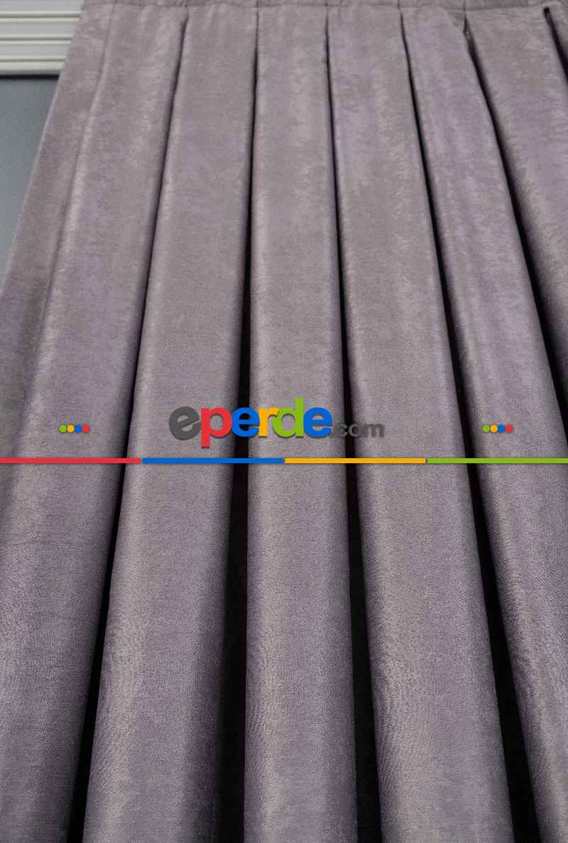 Soft Antrasit Fon Perde Geniş En (285)- Antrasit