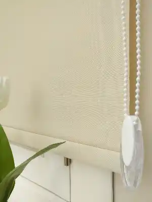 Yıkanabilir Pvc Simli Lüx Stor Perde - Koyu Krem 1. Kalite- Krem Koyu
