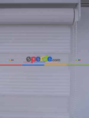 Beyaz Dar Pilise Zebra- Beyaz