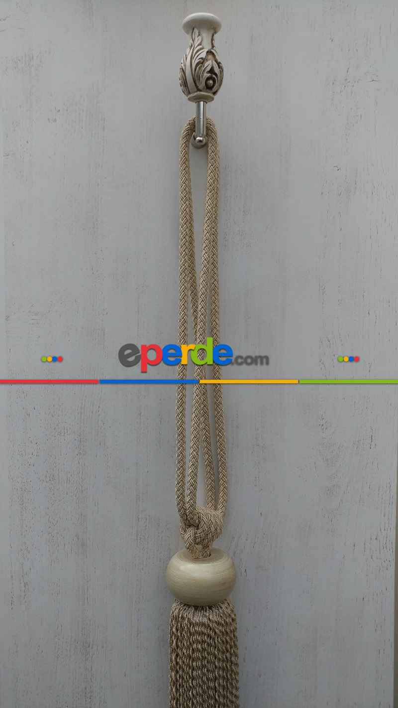 Bej Braçol Perde Bağı- Bej