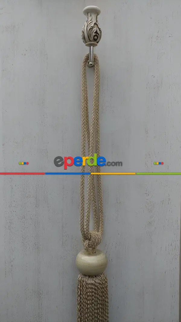 Bej Braçol Perde Bağı- Bej