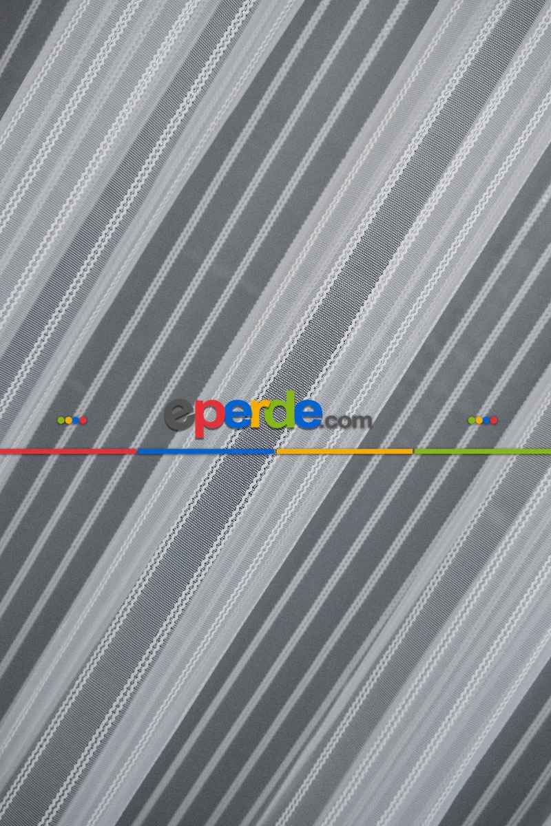 Mutfak - Çizgili Sim Çizgili Gümüş Metal Sim Çizgili Tül