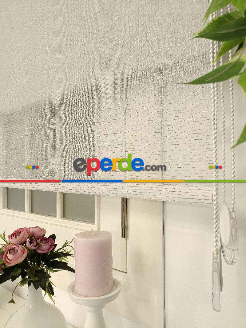 Tül Stor Yeni Sezon Elit Boğma Tül Beyaz Gri- Beyaz-gri Açık 214