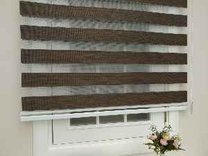 #üreticifirma %40 İndirimli Lüx Bambu Zebra Perde Ahşap Görünümlü -acı Kahve- Acı Kahve