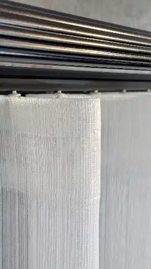 Vakko Simli Zincir Çizgili Tül Perde, Premium Seri Ağır Gramajlı