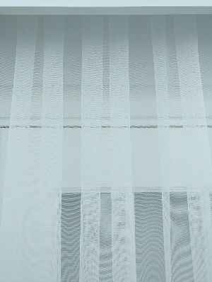 Mutfak Düz Tül Perde - Grek Zemin- Ekru Renk