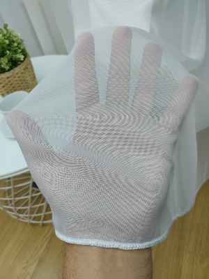 Mutfak Perdesi Düz Pileli - Beyaz