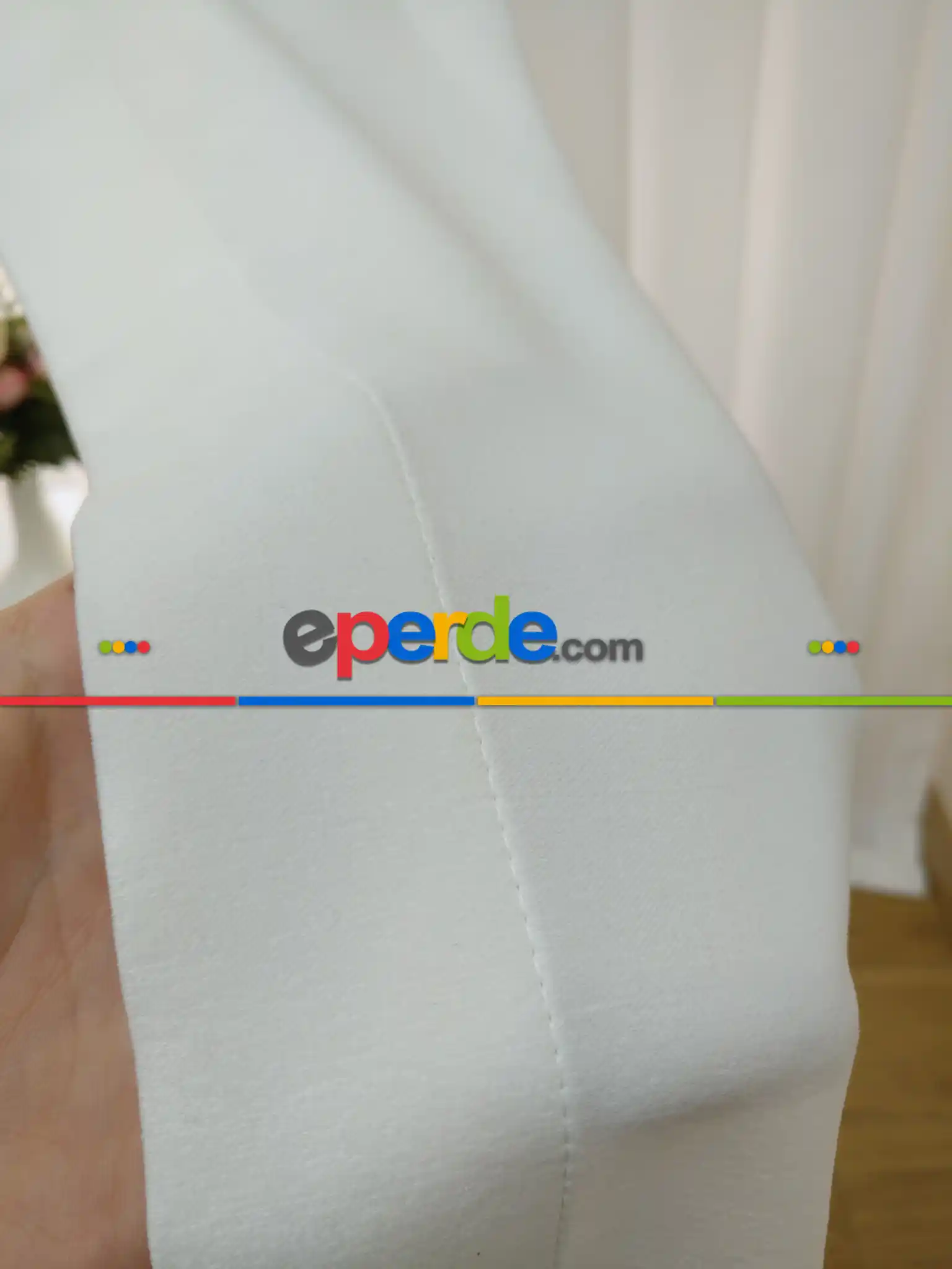 Soft Beyaz Fon Perde (180)- Beyaz