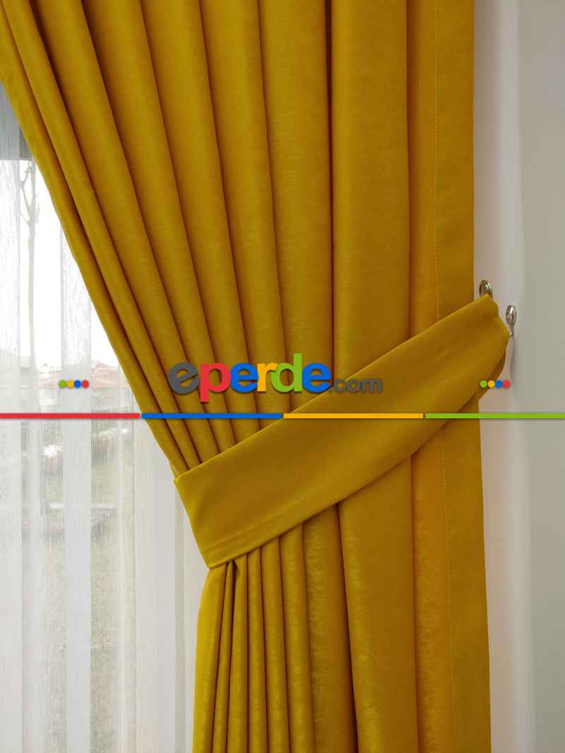 1. Kalite Soft Fon Perde- Hardal