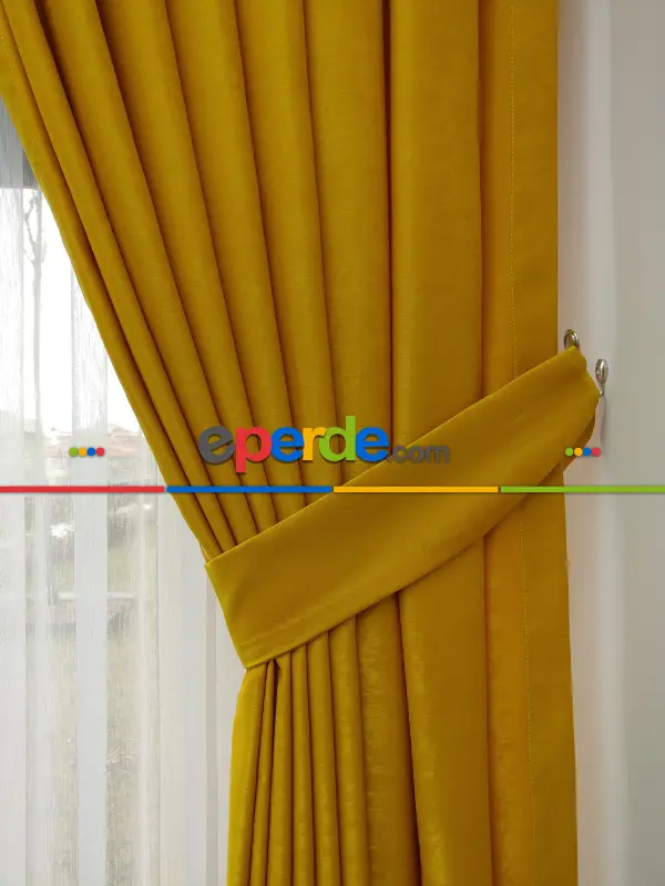 1. Kalite Soft Fon Perde- Hardal