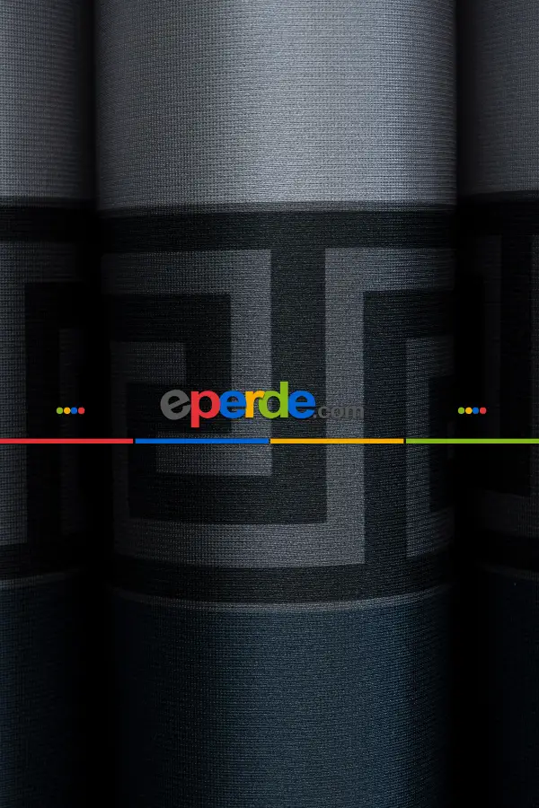 Yatak Odası - Lens Akıllı Dikey Tül Perde Versace-42- Çok Renkli 2