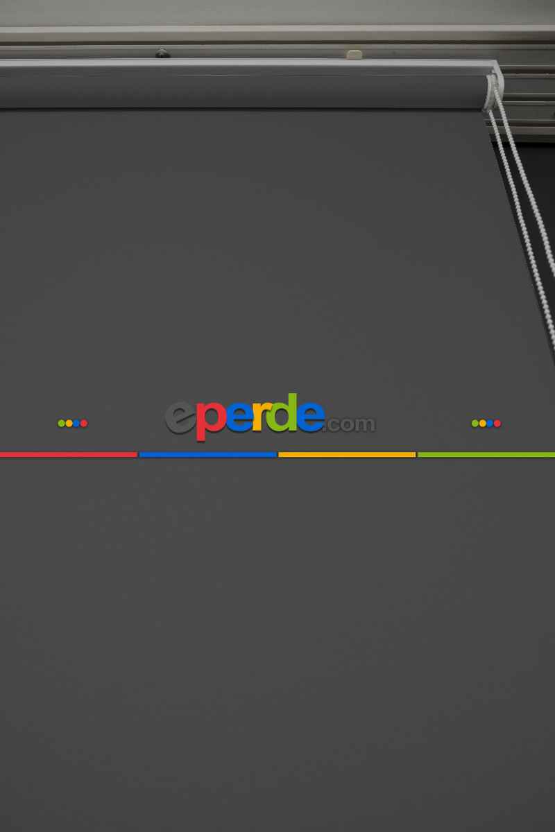 Koyu Gri Renk Lazer Kesim Mat Stor Perde (ister Düz - İster Lazer Kesimli Satın Alın)