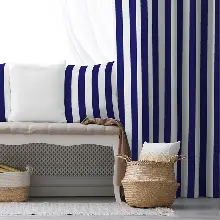 Genç Odası - Çizgili Fon Perde Evim1622-4 Kumaşı Kalındır Duck Bezi Değildir