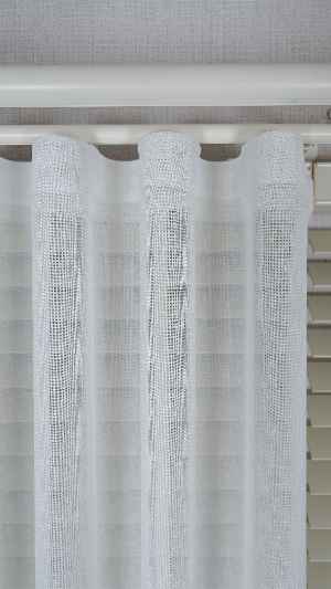 Keten Ekru Bej Degrade Geçişli Tül Perde, Ağır Gramajlı Premium Seri, Eteği Kurşunlu