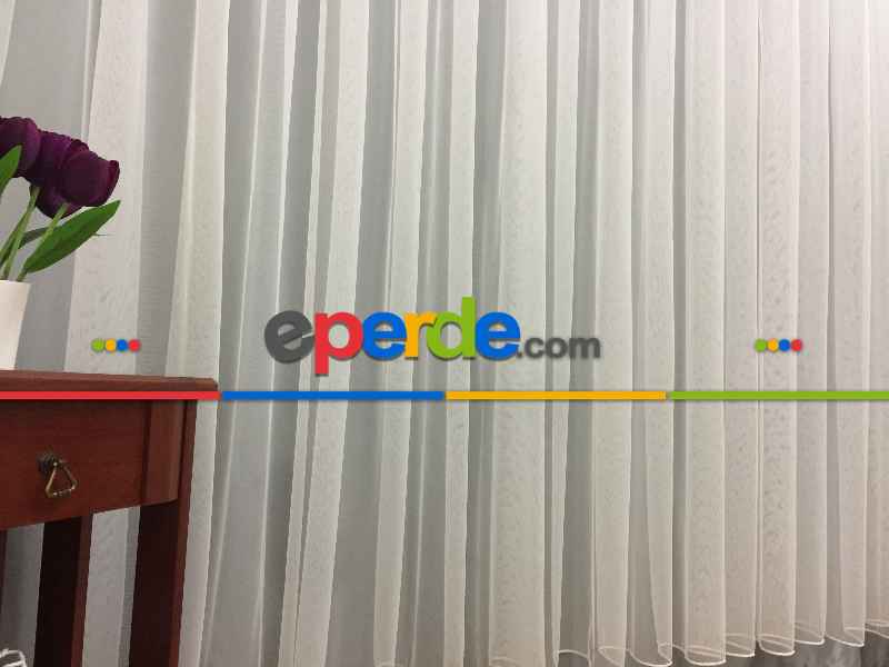 Brillant Düz Desensiz Model Tül Perde - Sade Tül - Ipeksi Düz Tül Perde