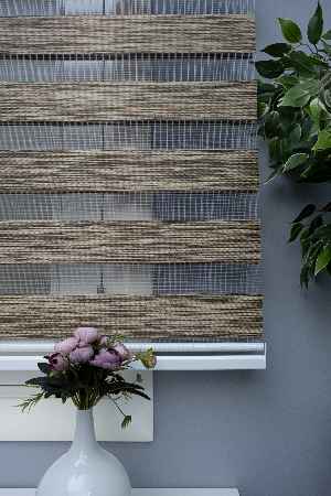 Zebra Perde Bambu Kumaş Kahve Rengi A Kalite Zebraperde- Kahverengi