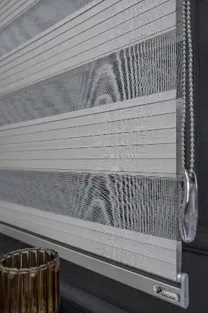 Antrasit Rengi Yüksek Kalite Pliseli Zebra