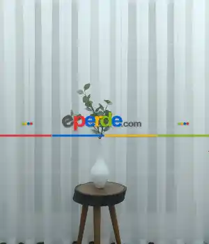 Beyaz Tergal Düz Tül (geniş En:280 Cm)- Beyaz
