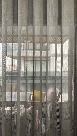 % 50 İndirimli Hazır Ölçü Gri-füme Tül - İnci Tül - Dönergücü