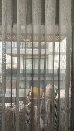 % 50 İndirimli Hazır Ölçü Gri-füme Tül - İnci Tül - Dönergücü