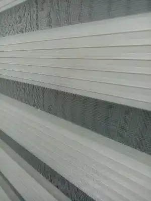 Pliseli Zebra Perde 2021 Sezonu A Kalite Pliseli Krem Renk Zebraperde- Krem Açık