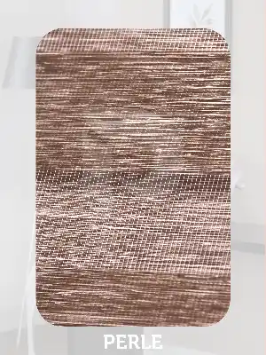 Perle Kırçıllı Kahve Renk Bambu Stor Zebra Perde Yüksek Kalite Alüminyum Kasa Soft Bamboo