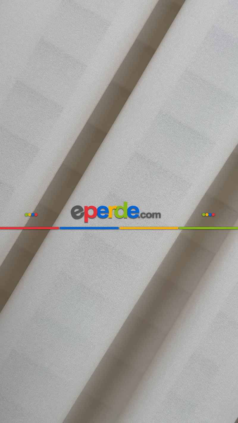 Yatak Odası Krem, İpek Krep Düz Tül Perde, Premium Kalite Serisidir.