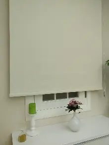 Stor Perde Karartma Blackout (pvc Kaplama) Kalın Dokulu- Krem Koyu