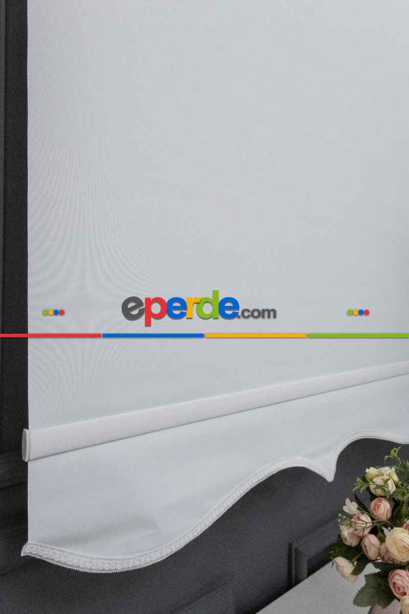 Stor Perde Düz Pvc Mat Stor Güneşlik 1 Kalite Yıkanabilir Ekru