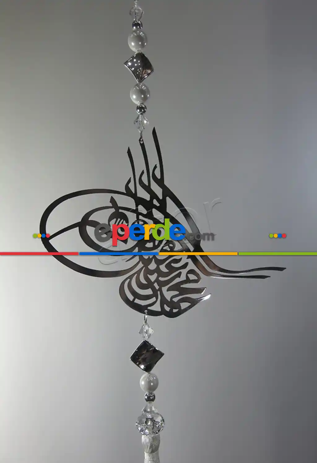 Perde Sarkıtı Damaks Tuğra Sarkıt- Gümüş