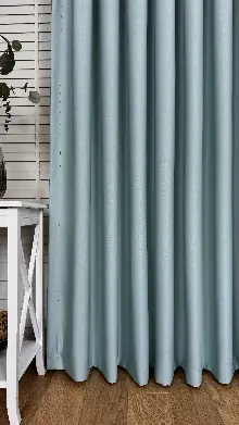 Buz Mavi Blackout - Karartma Fon Perde, Premium Kalite Serisidir, %90 Oranında Işığı Keser