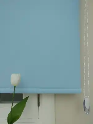 Yatak Odası Stor Perde - Mavi Renk Stor Perde- Pvc Mat Stor Perde - Açık Mavi 1. Kalite- Mavi-mavi Açık