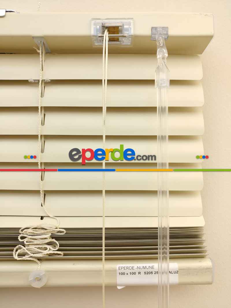 Mutfak Bej Rengi - Alüminyum Jaluzi Perde - 25mm Kalınlığında- Bej