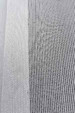 Yumuşak Dokulu Gümüş Damlacık Desenli File tül perde Ütü İstemez