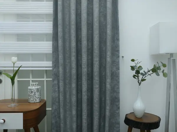 Gri - Düz Jakar Fon Perde- Gri-füme-antrasit-gri Açık