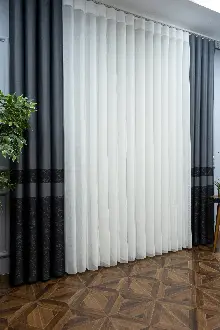 Lens Akıllı Dikey Tül Perde-14- Çok Renkli 2